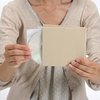 2枚組CD紙ジャケット ダブルポケット クラフト茶（再生紙）100枚セット