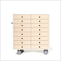 A4書類収納カート/引き出し浅めタイプ