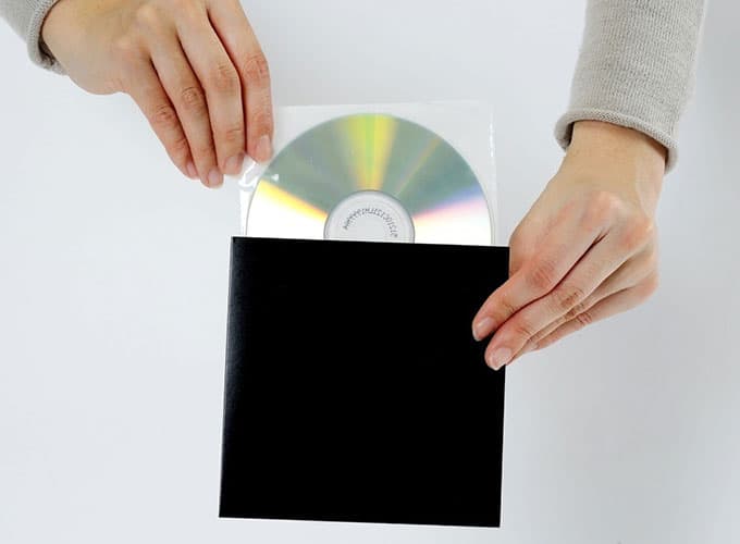 CD紙ジャケット 厚紙製 黒 50枚セット