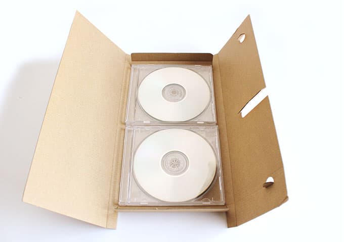 CD発送用 段ボール CD1-2枚用 100箱セット|CD袋 保管用品の通販なら 