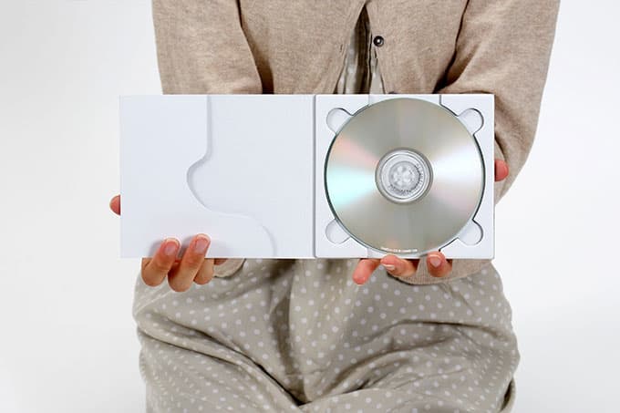 CD紙ケース 内側ポケット付き 白＋OPP製外袋 50組セット