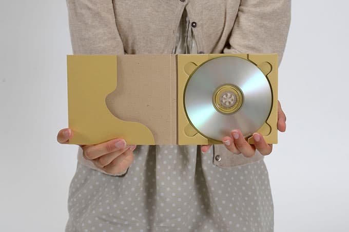 CD紙ケース クラフト茶（再生紙）＋OPP製外袋 50組セット