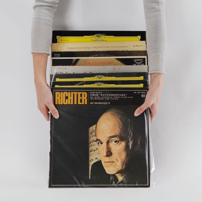 LPレコード外袋（レコードカバー）PP製 透明 中（LP約10枚）500枚 ...