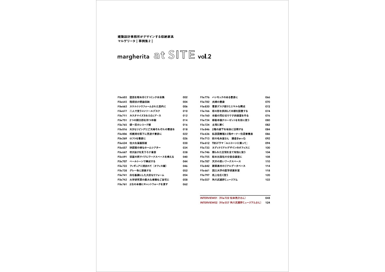 マルゲリータ 事例集  / margherita at SITE