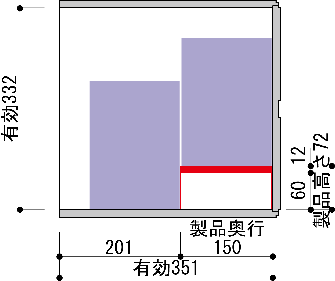 収納ボックス 内部 仕切り棚 仕切り板 中仕切り