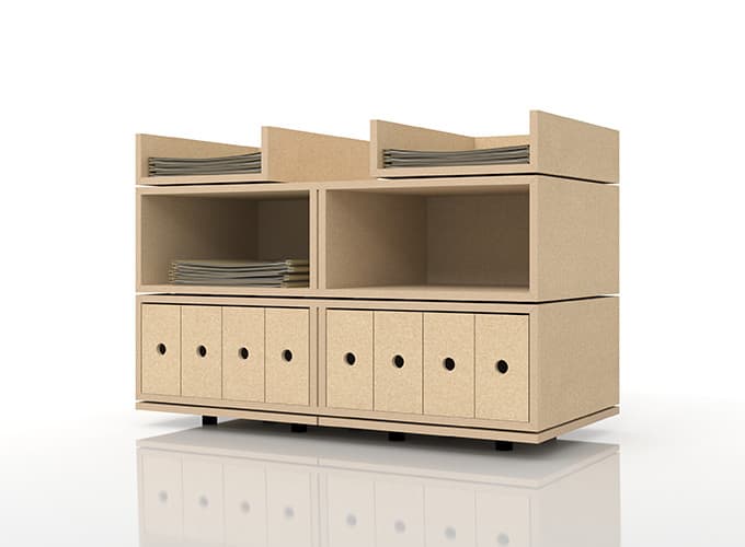 A4書類・小物の収納 組み合わせ家具 ボックス家具