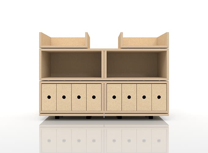 A4書類・小物の収納 組み合わせ家具 ボックス家具