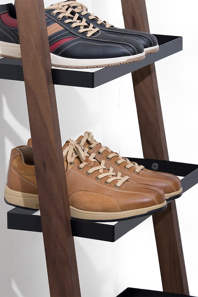 スリムな木製シューズラック|木製シューズラック・玄関のおしゃれな靴