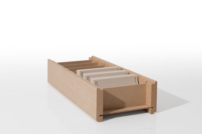木製 名刺整理箱（カードボックス）