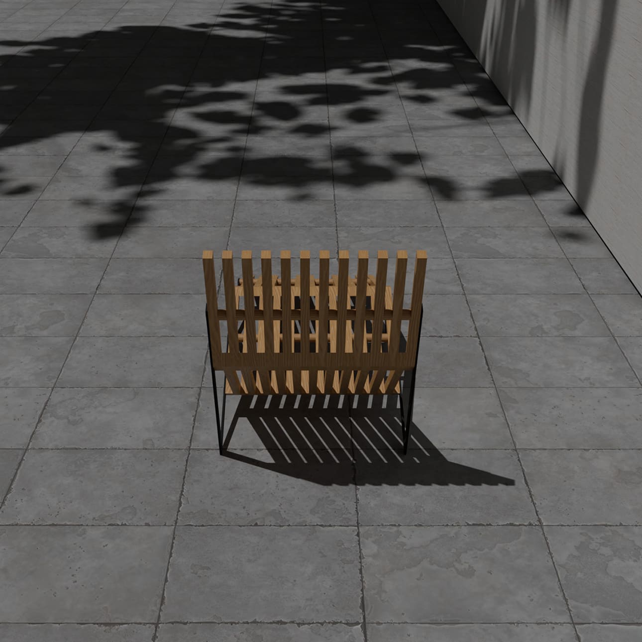 EXA シェーズロング 木製 椅子 アウトドアチェア 屋外チェア