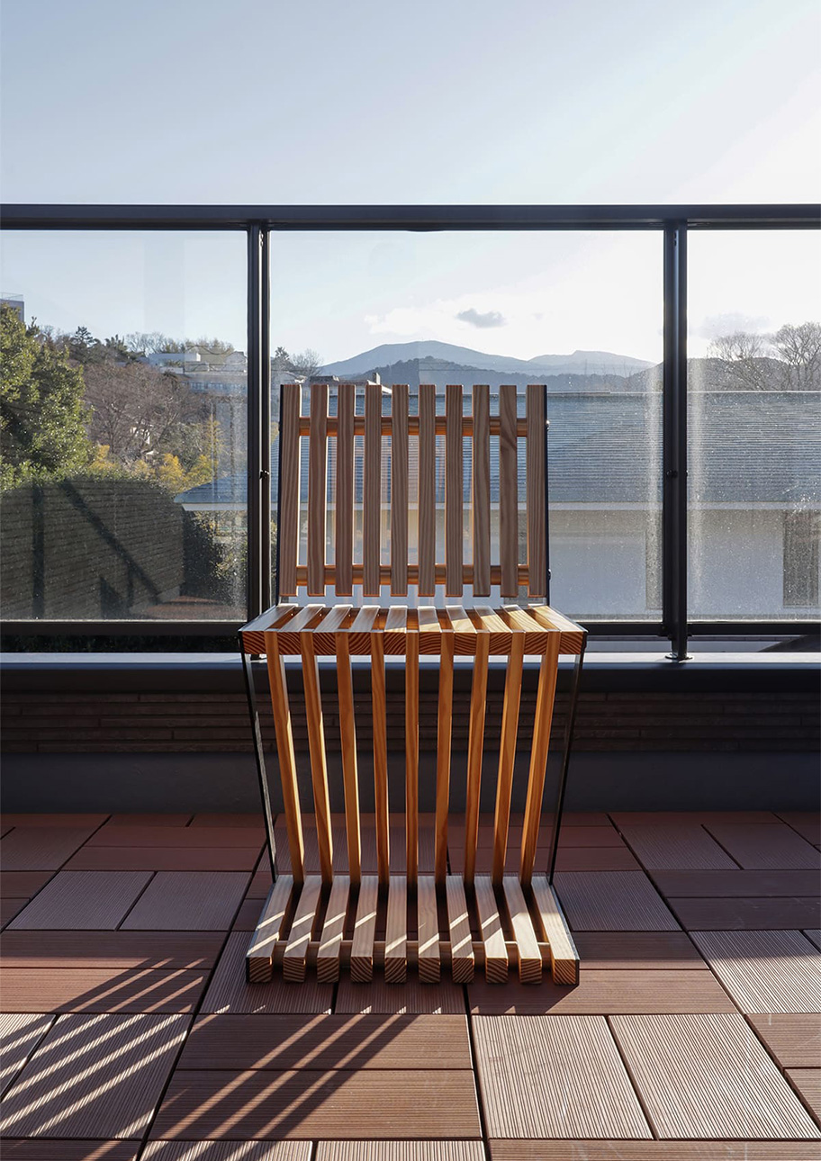 EXA ジグザグチェア 木製 椅子 アウトドアチェア 屋外チェア