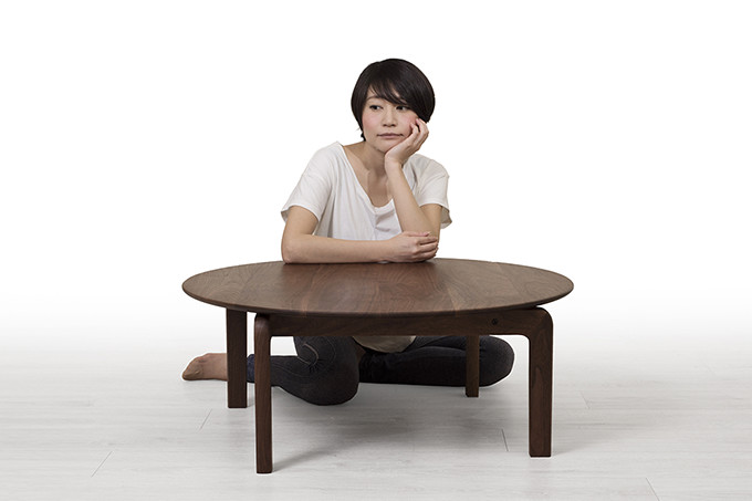リッショ 円形ローテーブル 食卓机 4人掛け LISCIO 組立家具