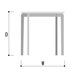リッショ スクエア ダイニングテーブル 正方形 真四角 無垢