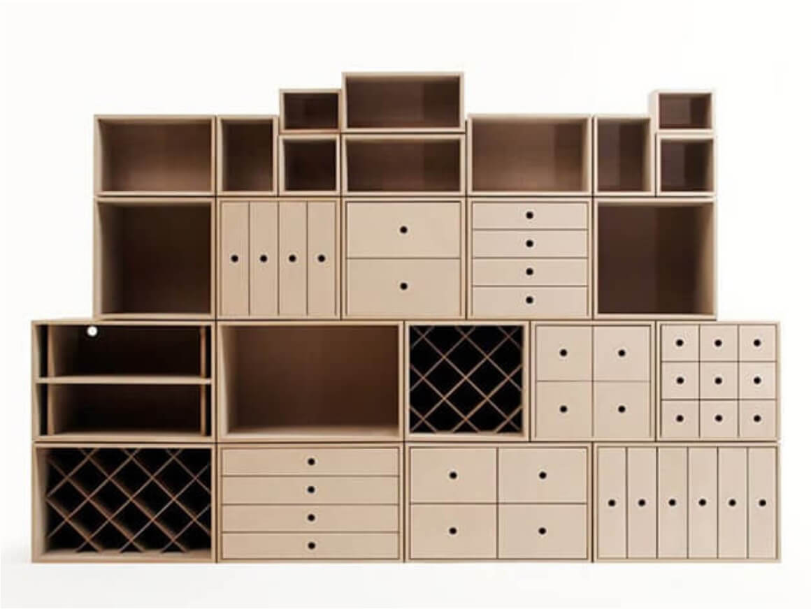 ビー玉でスタッキングする収納