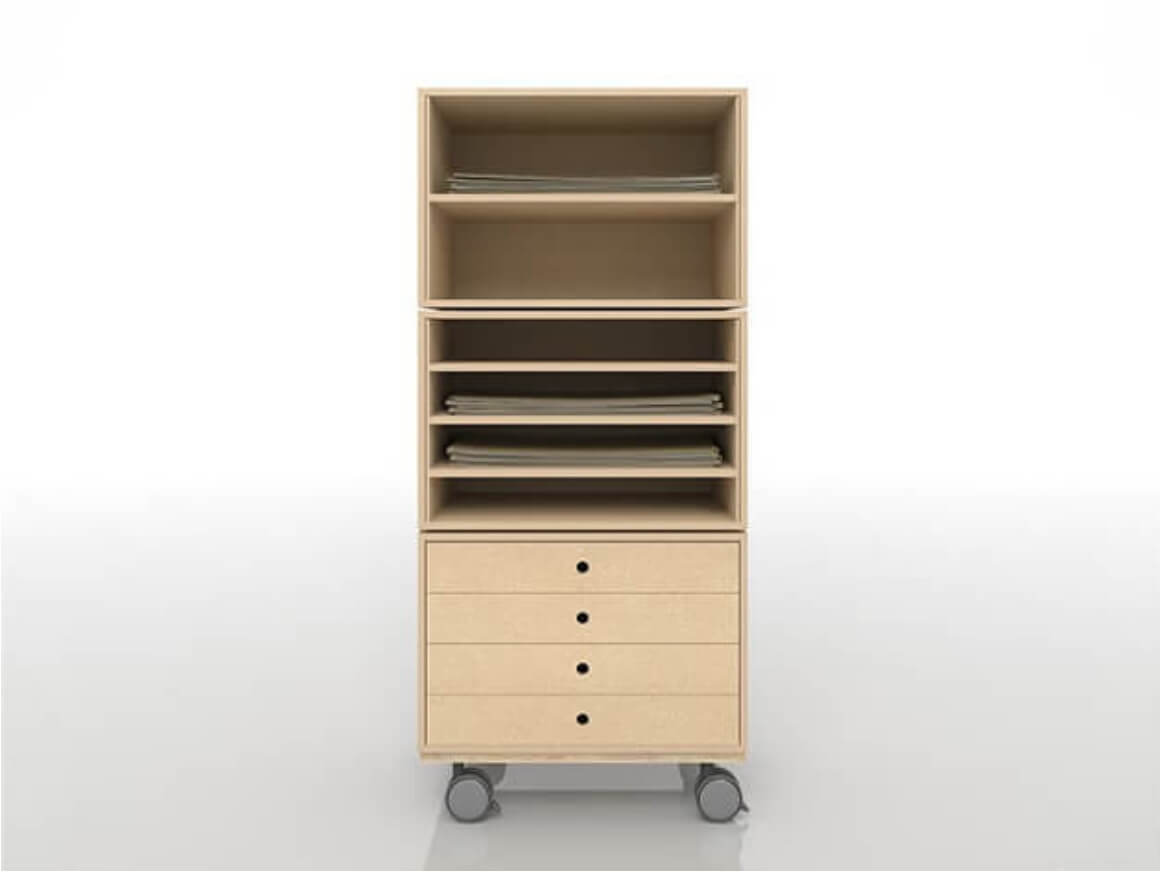 ビー玉でスタッキングする収納