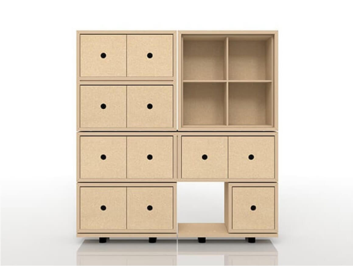 ビー玉でスタッキングする収納