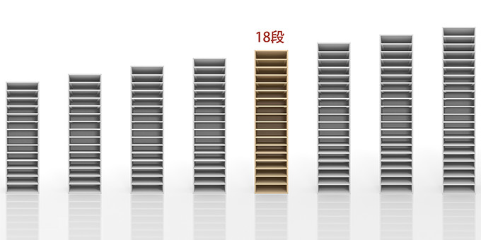 A4書類収納棚 18段