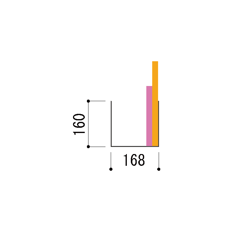 ブックエンド（コの字型）