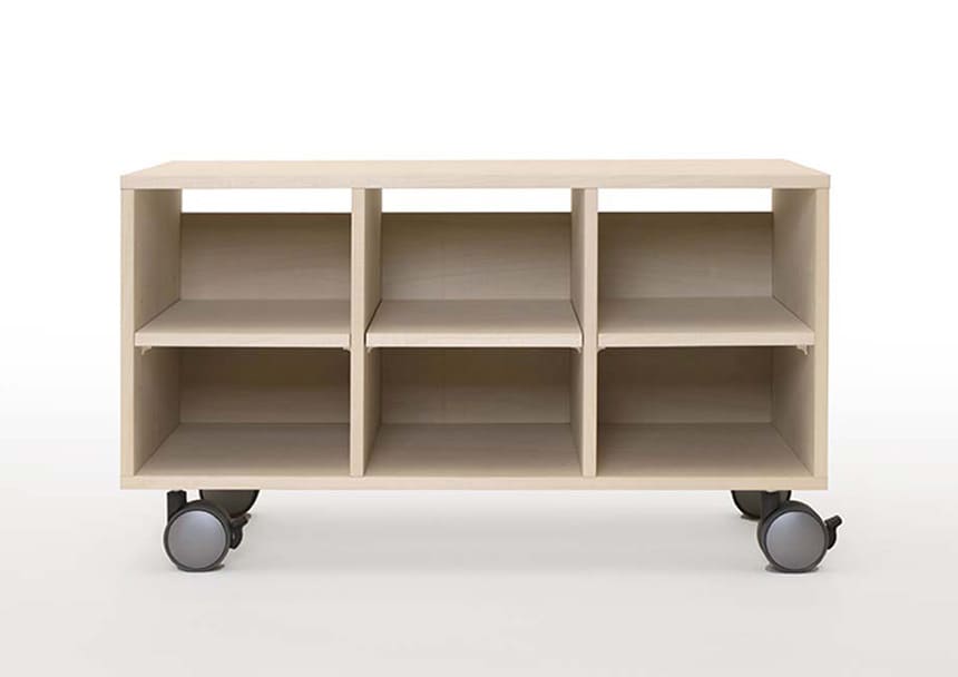 キャスター付きプリンター台 2段タイプ（A4用紙収納）