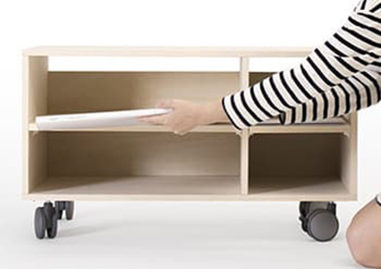 Storage Cart  キャスター付きプリンター台 2段タイプ（A3用紙収納）