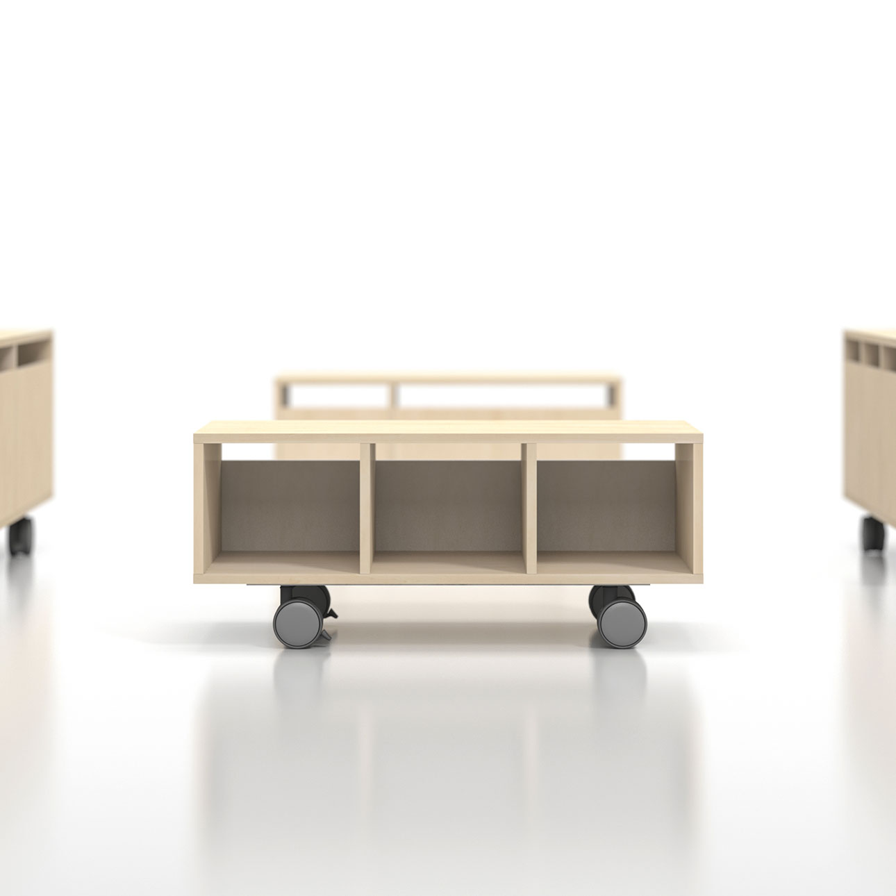 Storage Cart キャスター付きプリンター台 1段タイプ(A4用紙収納)