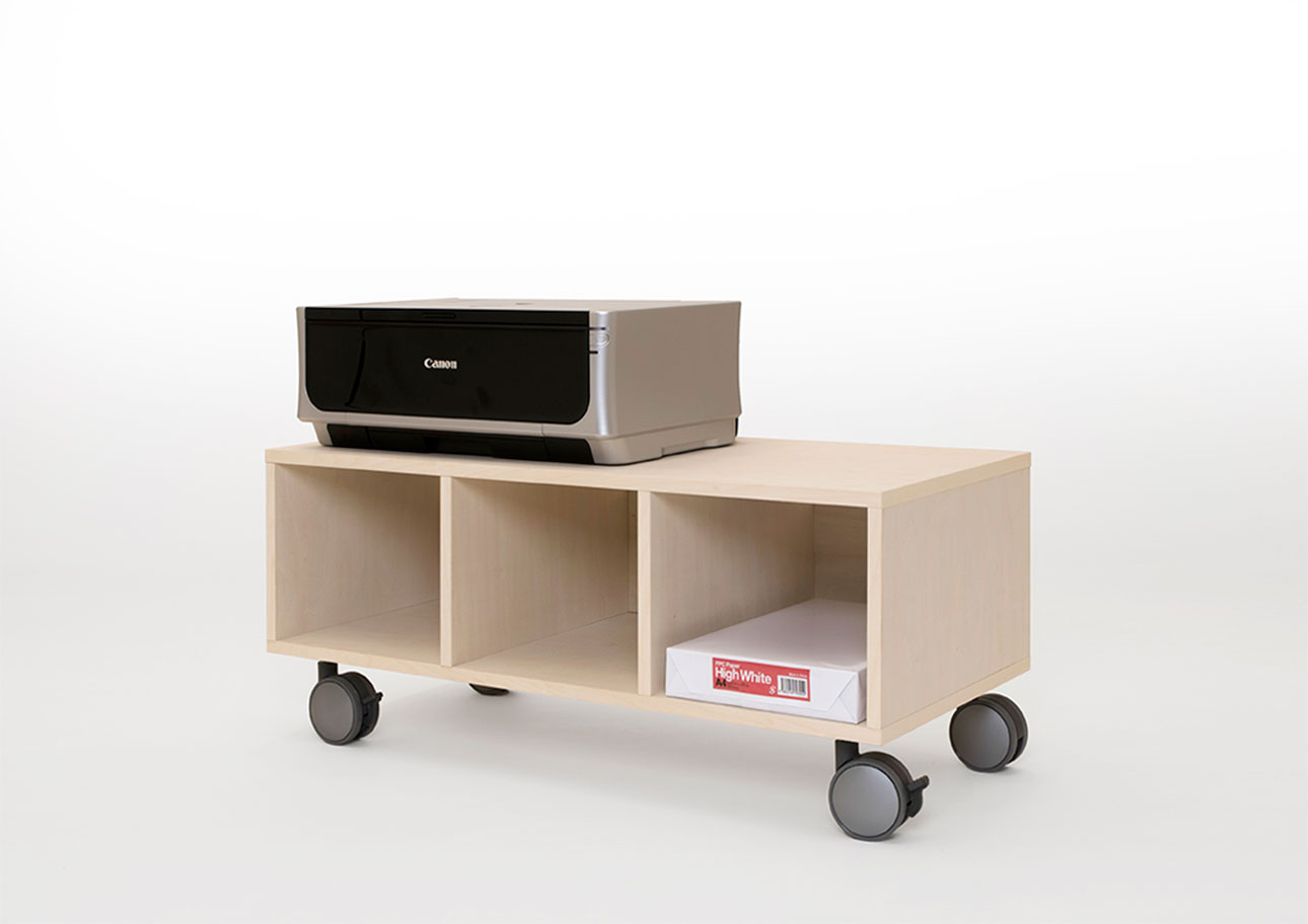 Storage Cart キャスター付きプリンター台 1段タイプ(A4用紙収納)