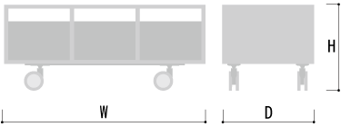 Storage Cart  キャスター付きプリンター台 1段タイプ（A4用紙収納）