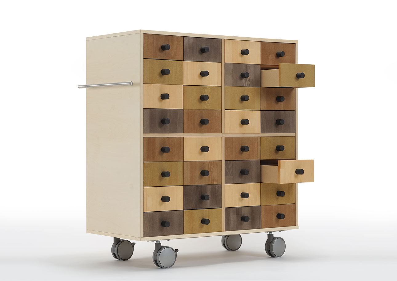 Storage Cart  キャスター付き収納カート 小物チェスト 8段×4列