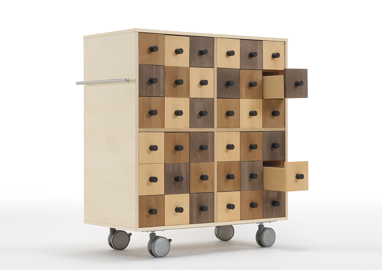 Storage Cart  キャスター付き収納カート 小物チェスト 6段×6列