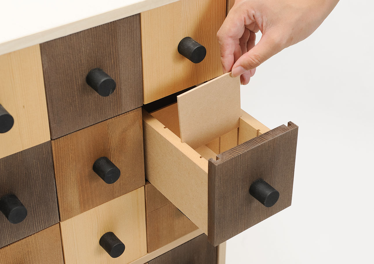 Storage Cart  キャスター付き収納カート 小物チェスト 6段×6列