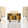 Storage Cart  キャスター付き収納カート CDチェスト 2段×6列 ロータイプ