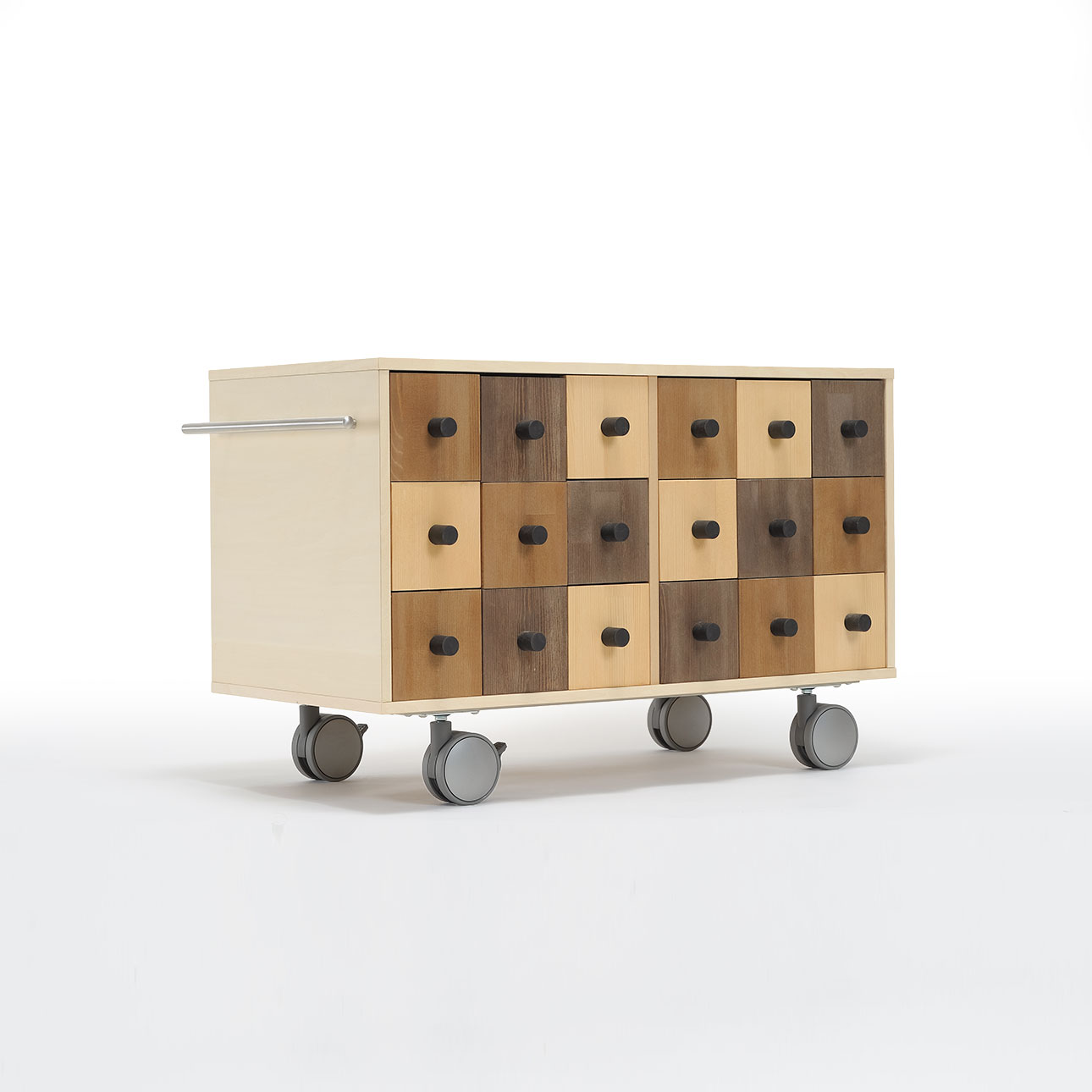 Storage Cart  キャスター付き収納カート 小物チェスト 3段×6列 ロータイプ