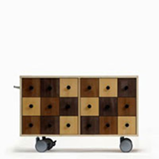 Storage Cart 小物チェスト 6列 ロータイプ