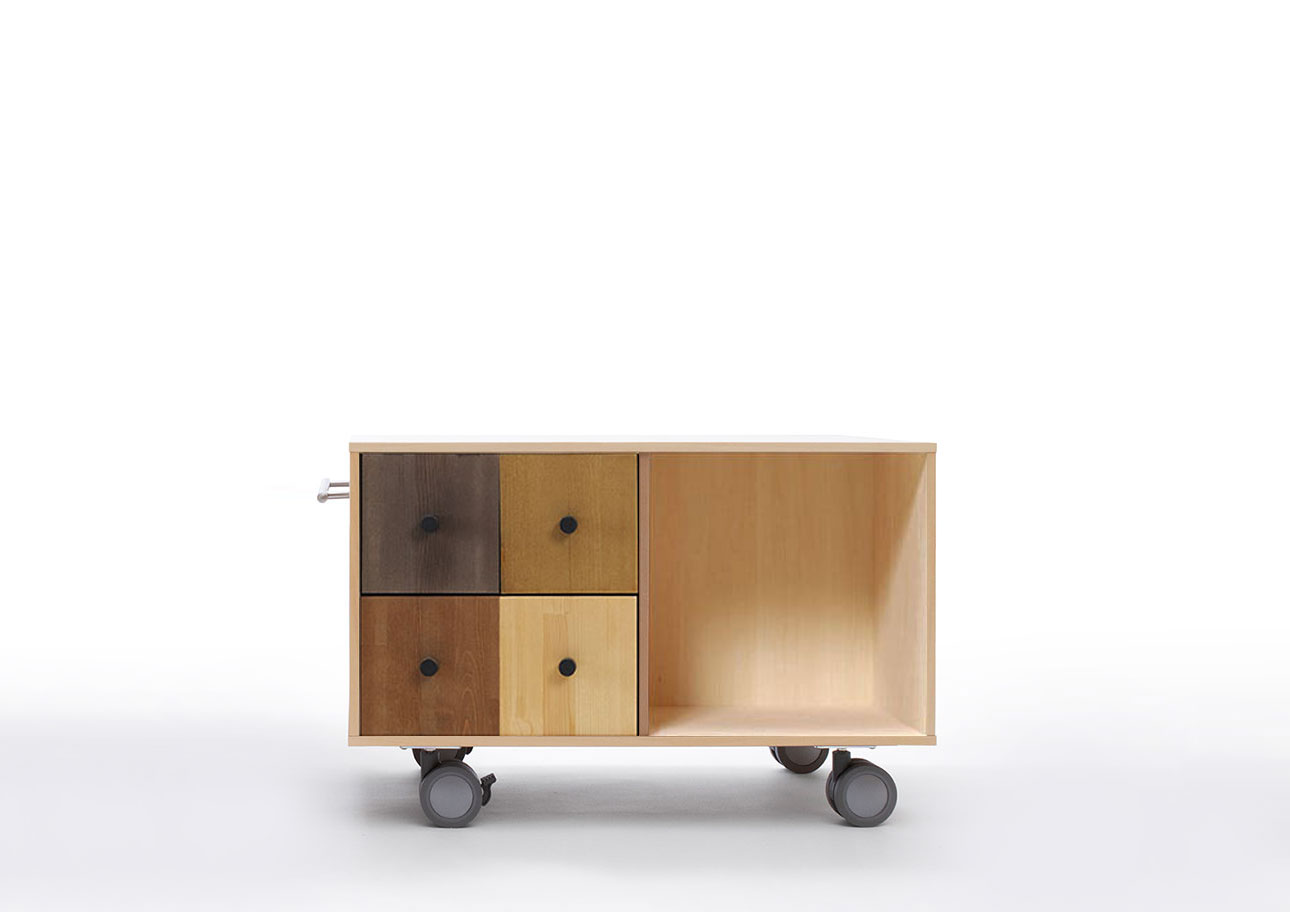 Storage Cart  キャスター付き収納カート カラーチェスト ロータイプ 自分で組み合わせ