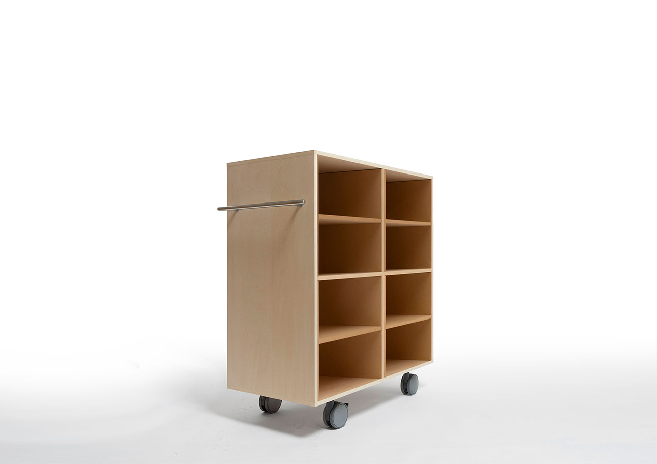 Storage Cart  キャスター付き収納カート  パーティションインナー A4書類・ファイル収納カート 2段