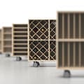Storage Cart  キャスター付き収納カート  パーティションインナー ワイン収納カート