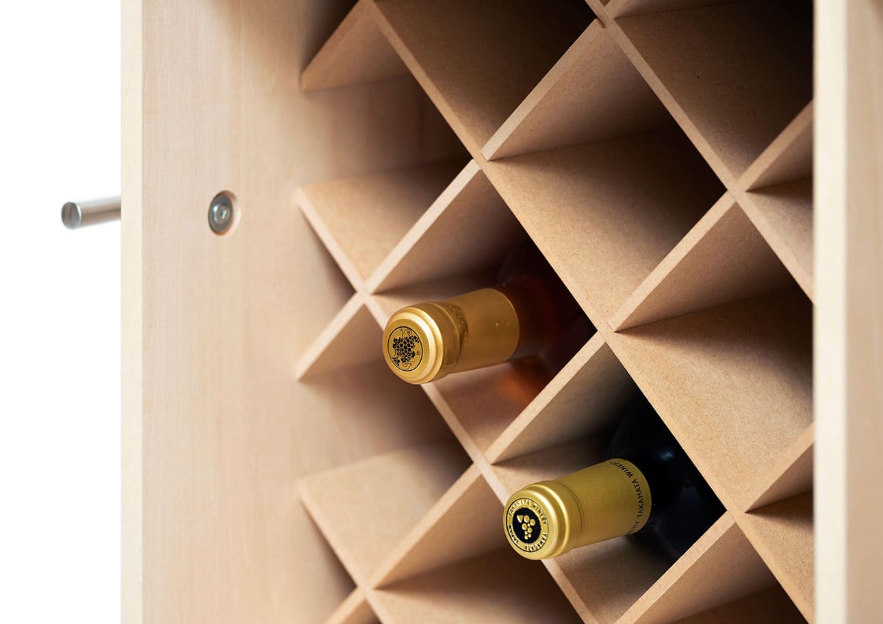 Storage Cart  キャスター付き収納カート  パーティションインナー ワイン収納カート ミドルタイプ