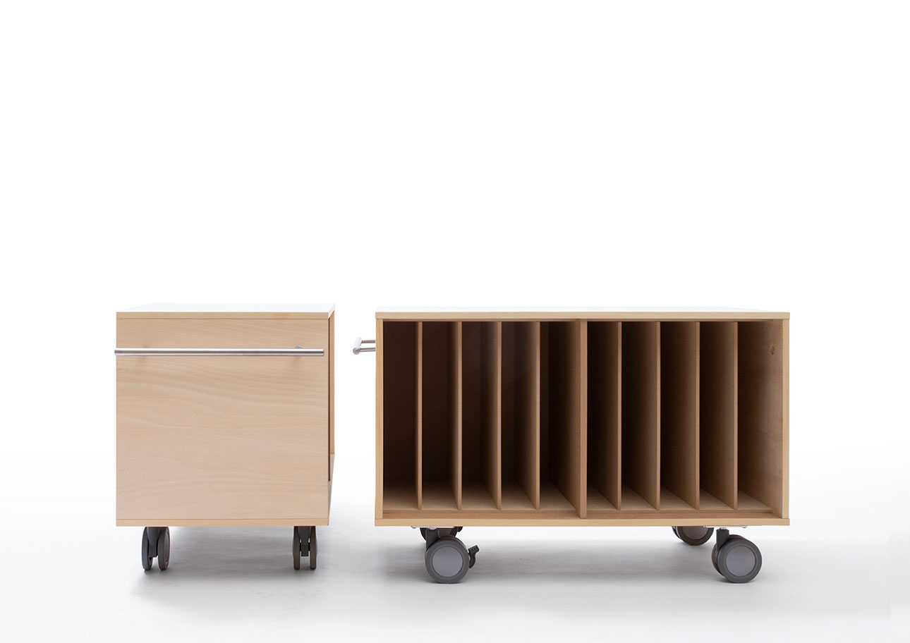 Storage Cart キャスター付き収納カート パーティションインナー レコード収納カート 仕切り付き 5列 ロータイプ