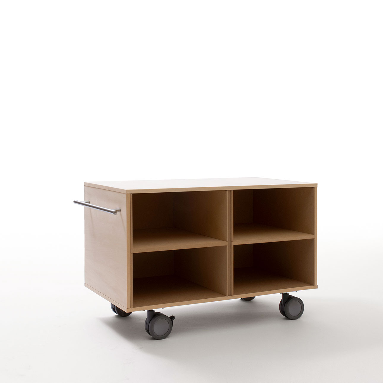 Storage Cart  キャスター付き収納カート  パーティションインナー A4書類・ファイル収納カート 2段 ロータイプ