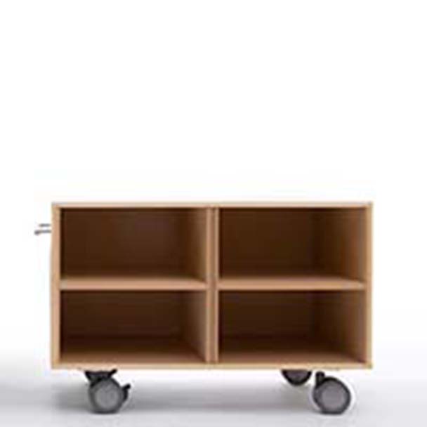 SCH-G2 Storage Cart キャスター付き A4書類・ファイル収納カート 2段 ロータイプ