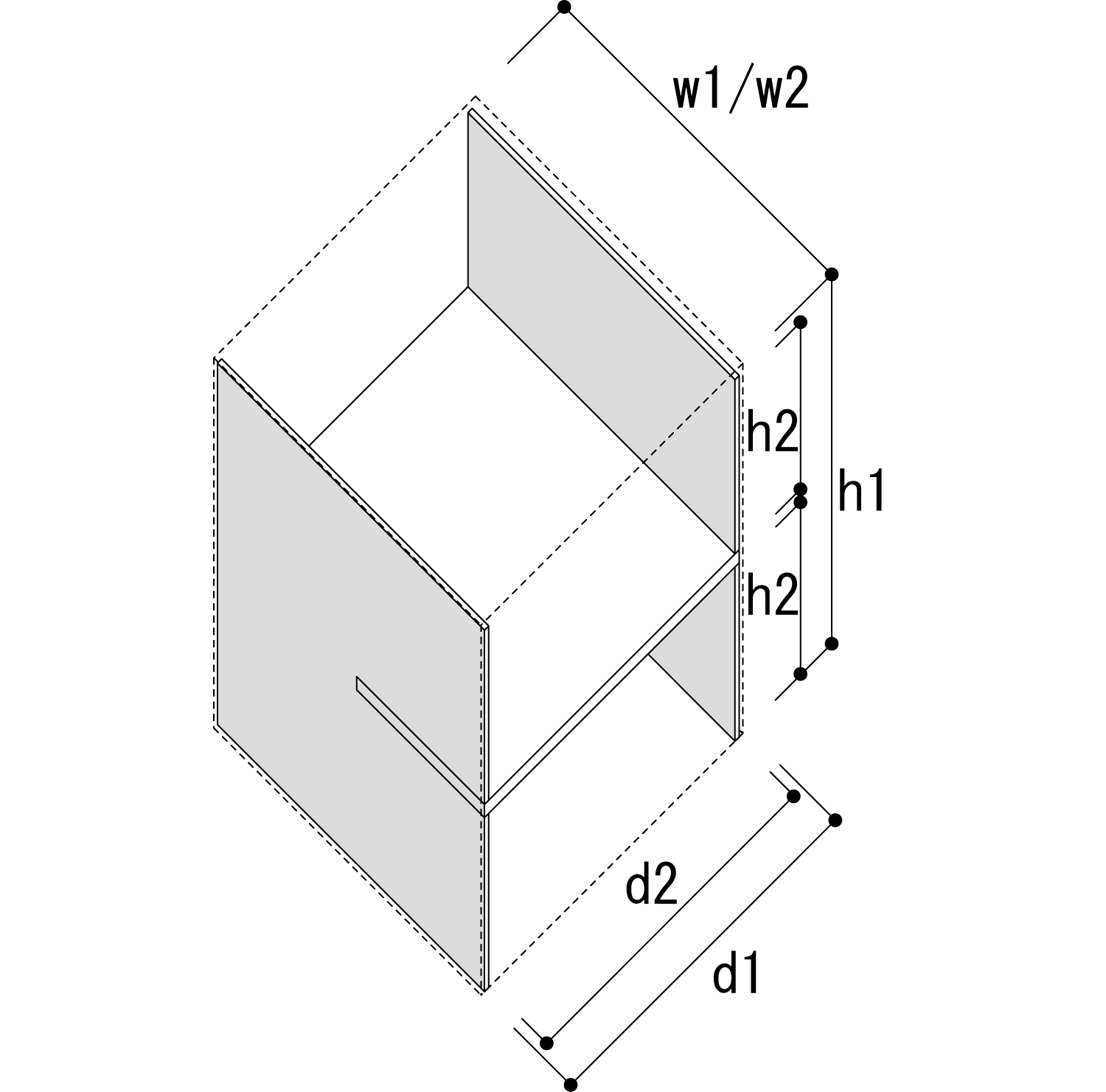 Storage Cart  キャスター付き収納カート  パーティションインナー A4書類・ファイル収納カート 2段 ロータイプ