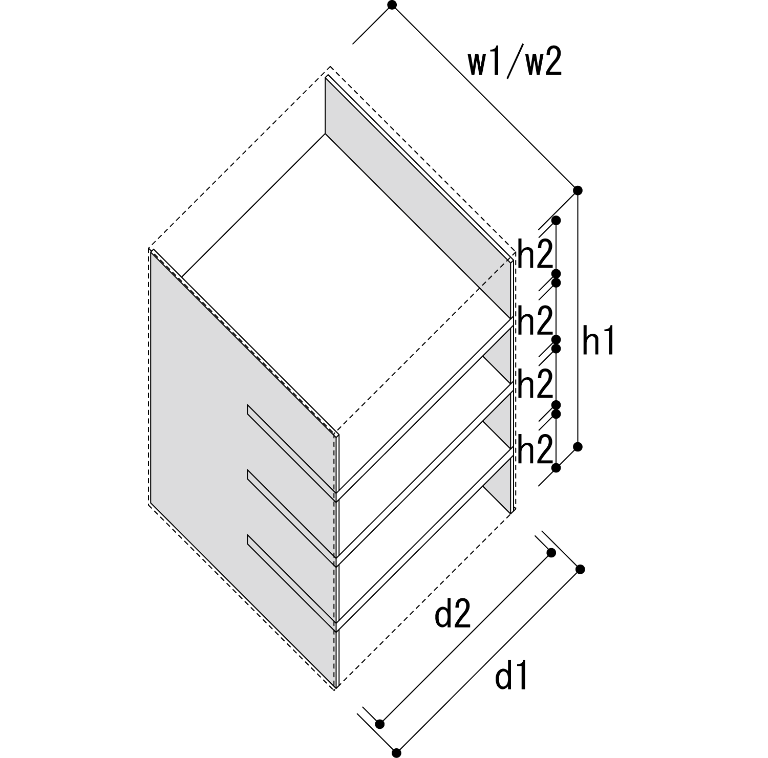 Storage Cart  キャスター付き収納カート  パーティションインナー A4書類・ファイル収納カート 4段 ロータイプ