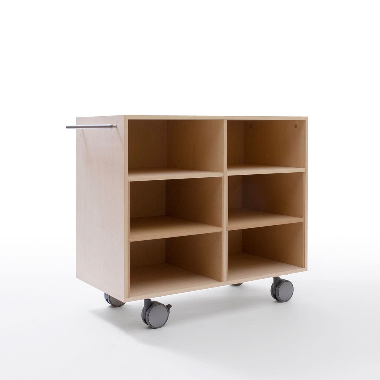 Storage Cart キャスター付き収納カート パーティションインナー A4書類・ファイル収納カート 2段 ミドルタイプ