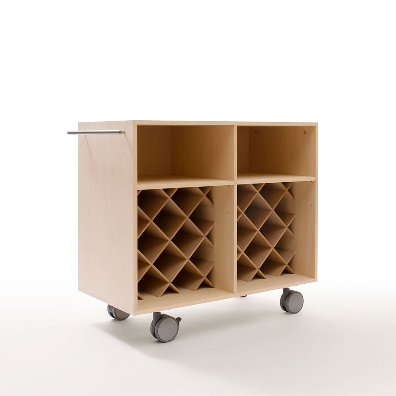 Storage Cart  キャスター付き収納カート  パーティションインナー ワイン収納カート ミドルタイプ