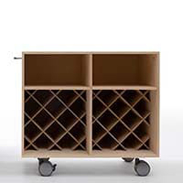 SCM-W Storage Cart キャスター付き ワイン収納カート ミドルタイプ