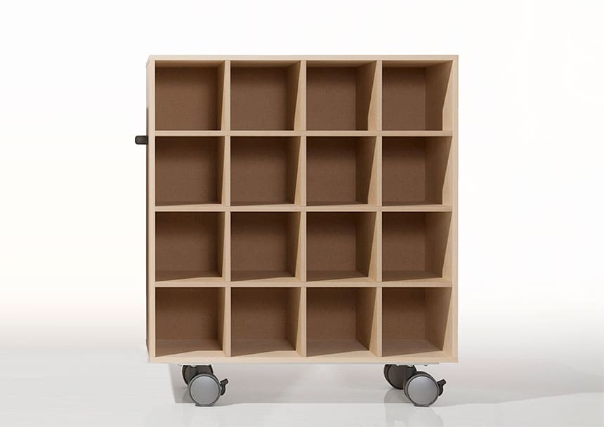 キャスター付き CD収納カート