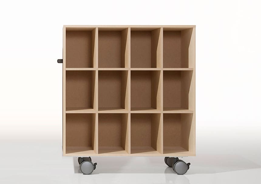 キャスター付き DVD収納カート