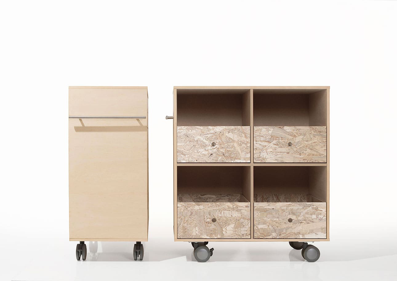 Storage Cart キャスター付き収納カート 標準タイプ 玩具箱 2段×2列