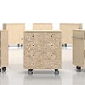 Storage Cart キャスター付き収納カート 標準タイプ 玩具箱 4段×2列