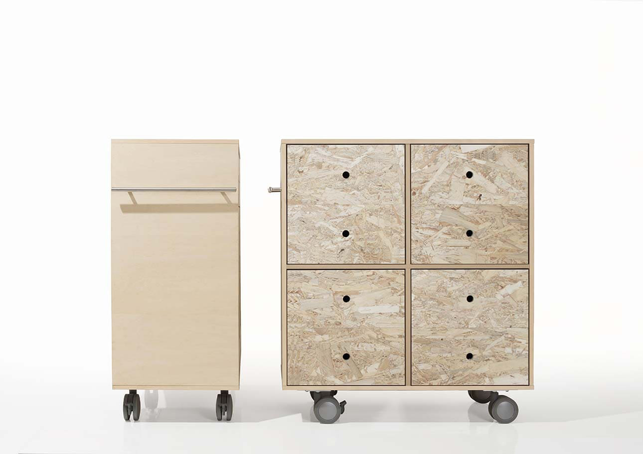 Storage Cart キャスター付き収納カート 標準タイプ 玩具箱 4段×2列